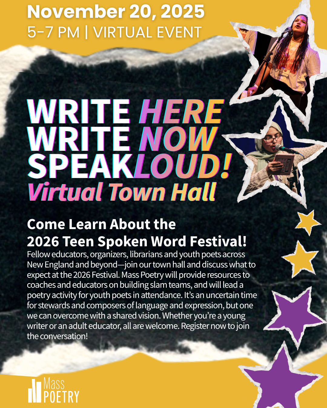 Write Here | Write Now | Speak Loud! - Town Hall